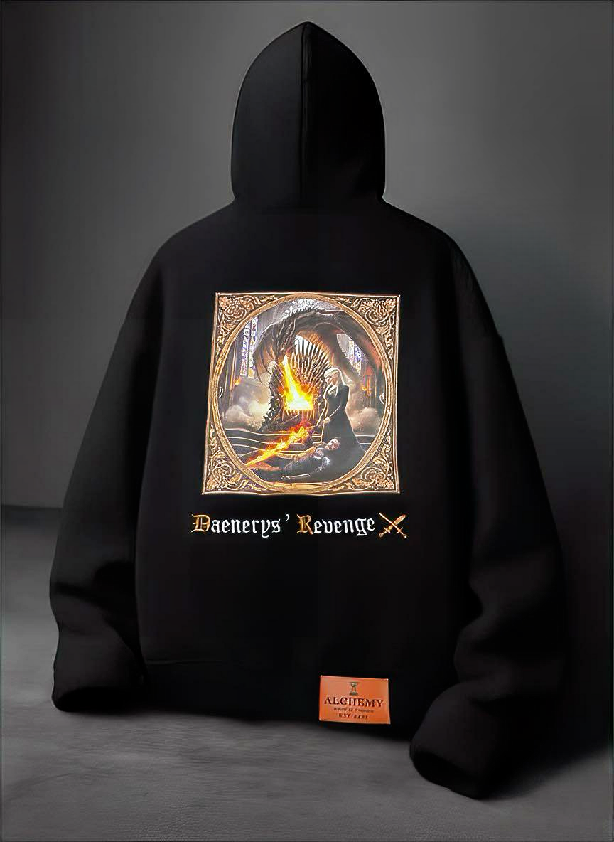 'Black Night' Oversized Hoodie - Image 3