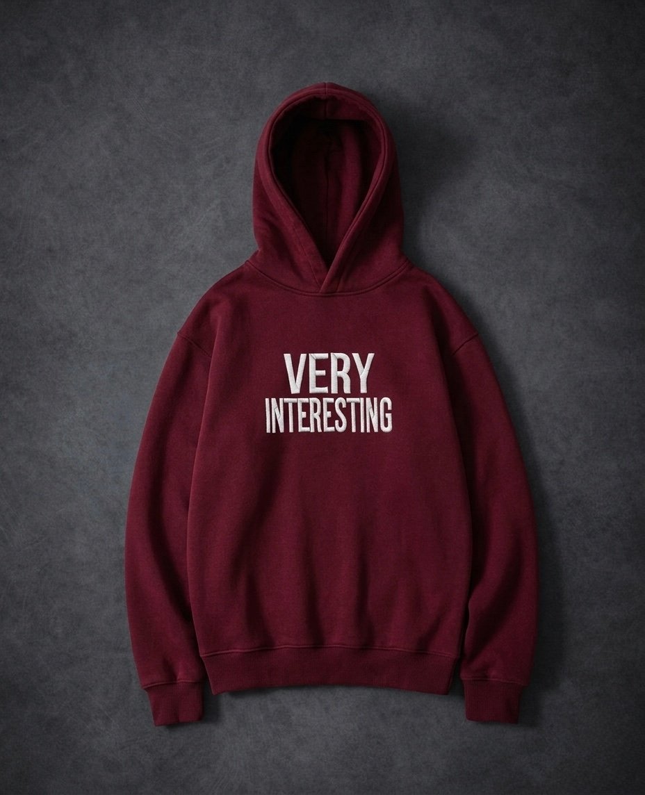 ‘ Stars ‘ Hoodie oversized Burgundy
